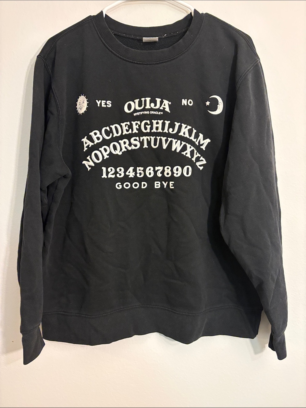 Ouija Graphic Crewneck Sweatshirt - Black